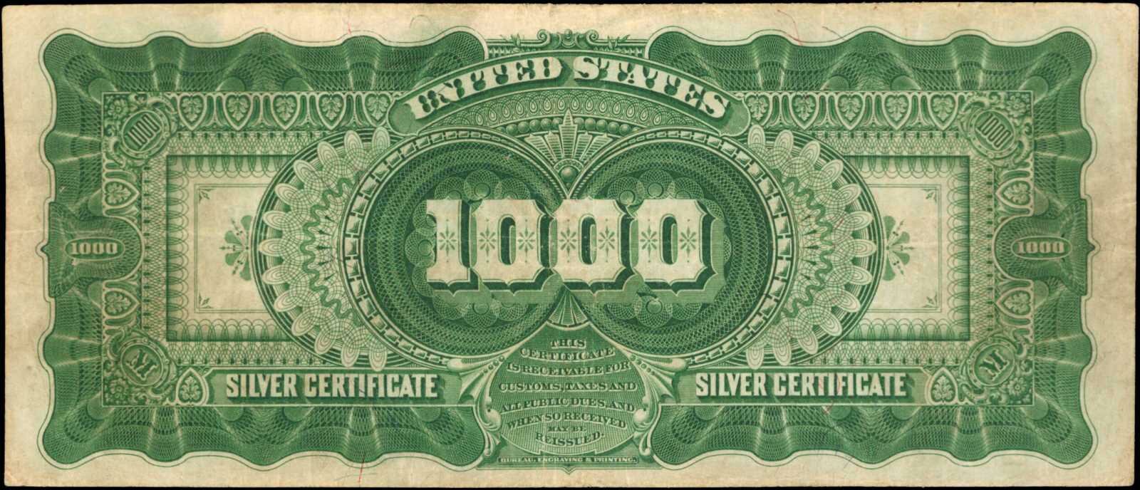 Банкнота 1000 долларов США