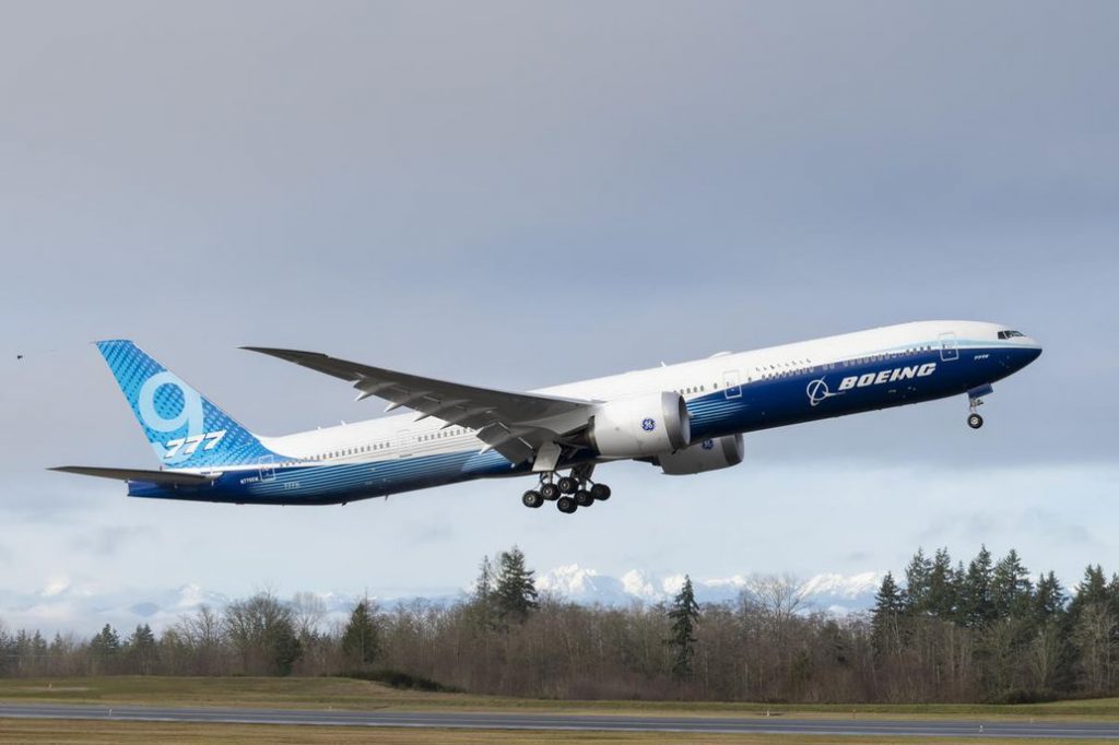Состоялся первый испытательный полёт Boeing 777X