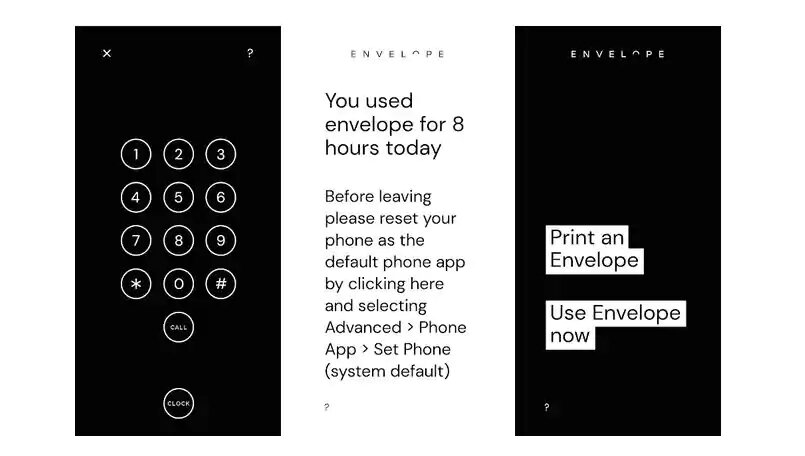 Envelope: приложение для борьбы с зависимостью от смартфона