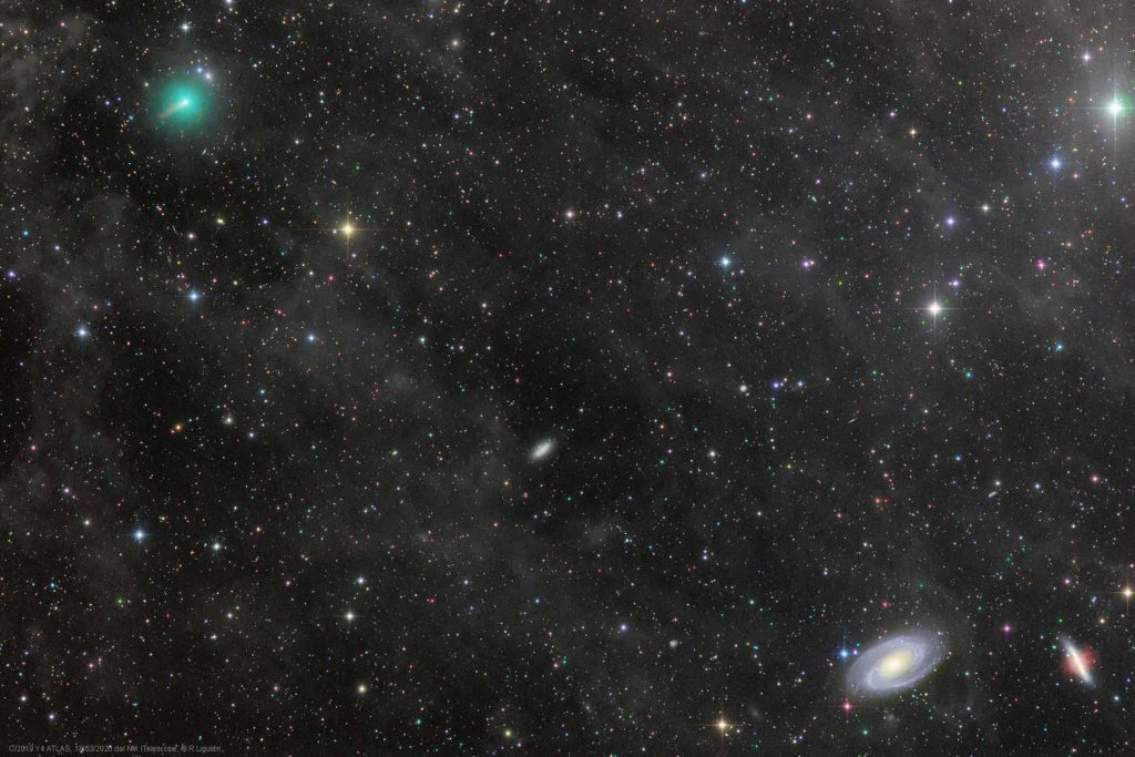 Комета ATLAS: мимо Земли пролет рекордно яркое небесное тело