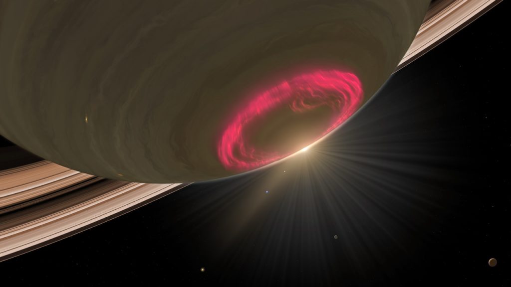 Учёные нашли причину разогрева верхних слоев атмосферы Сатурна
