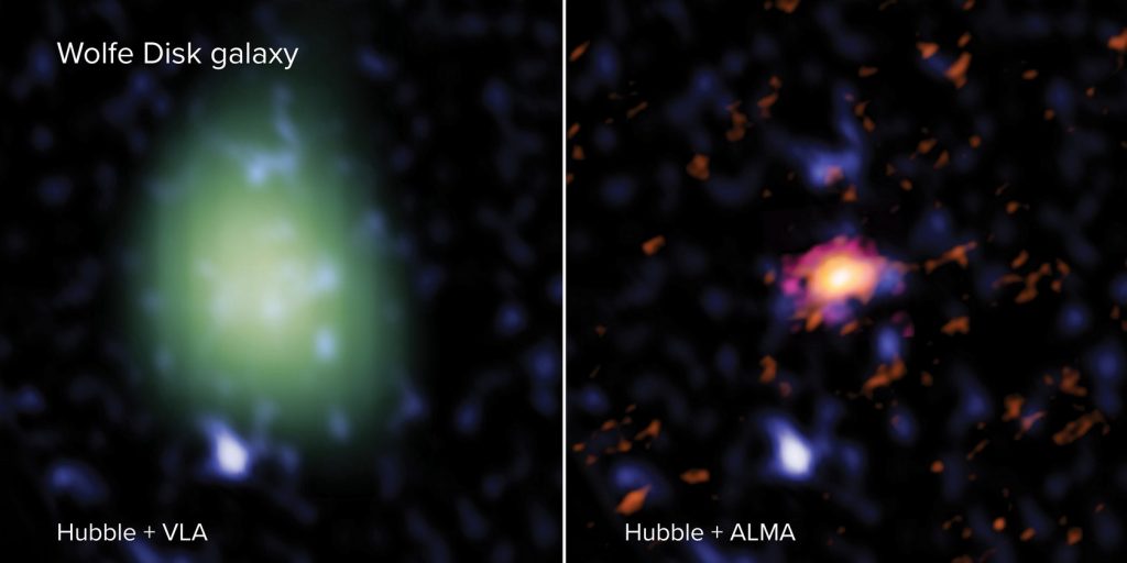 DLA0817g – древнейшая дисковая галактика во Вселенной