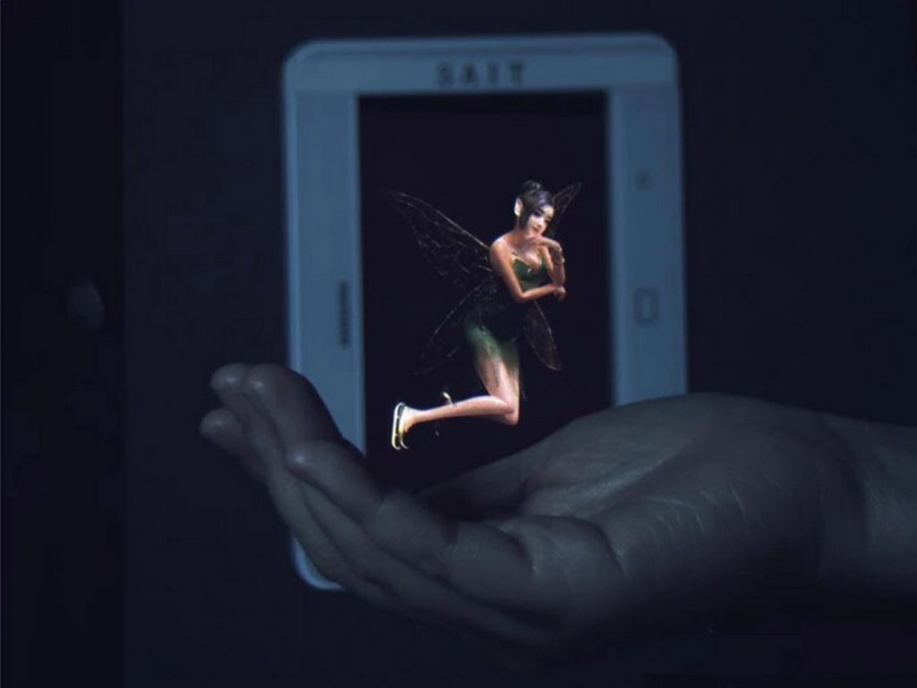 Интерактивный тонкопрофильный голографический дисплей от Samsung