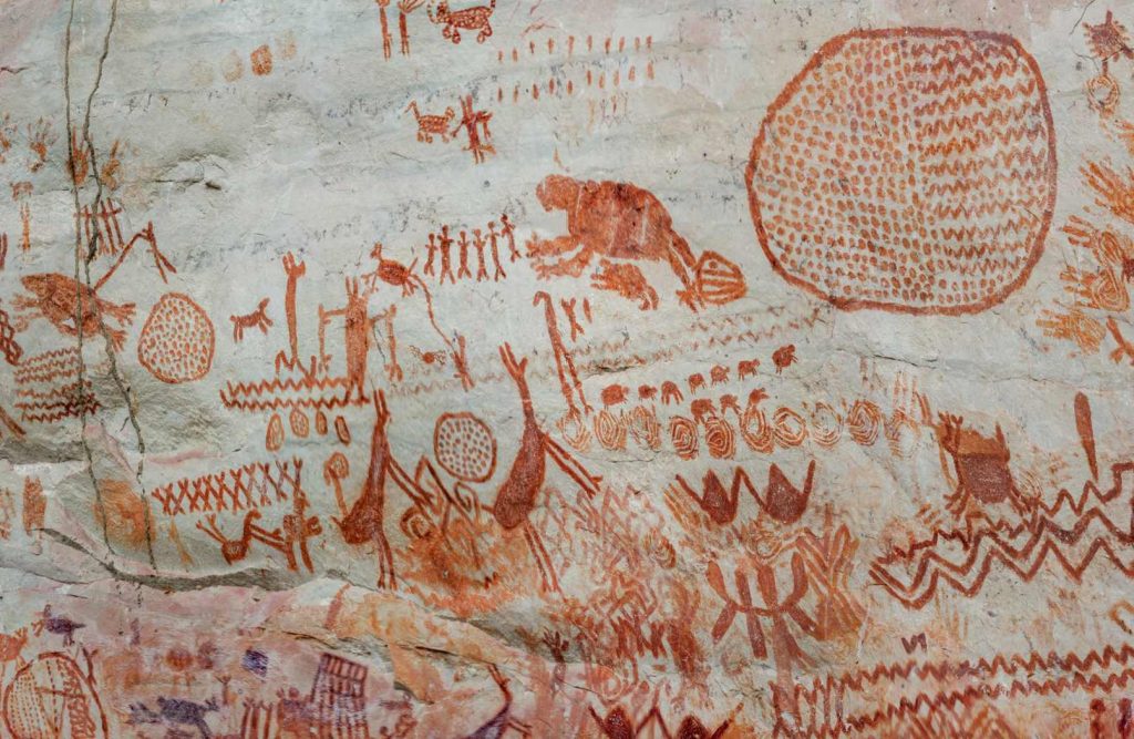 В колумбийской Амазонии нашли уникальный образец доисторической наскальной живописи