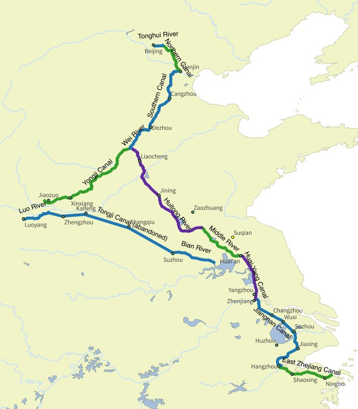 Великий канал Китая: маршрут Пекин – Ханчжоу