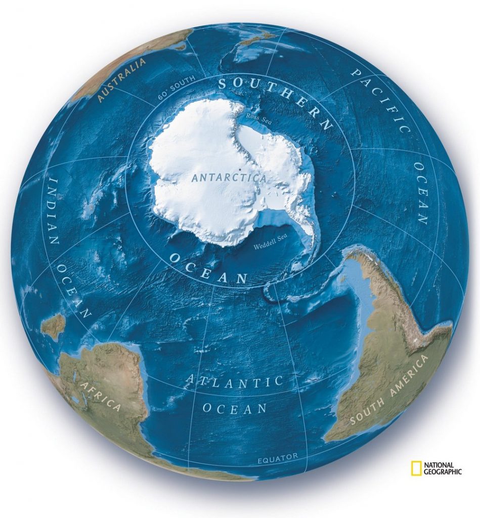 Южный океан: учёные признали существование пятого океана