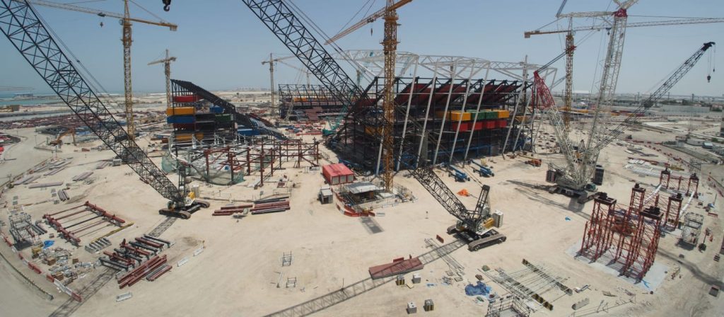 Модульный стадион Ras Abu Aboud в Катаре