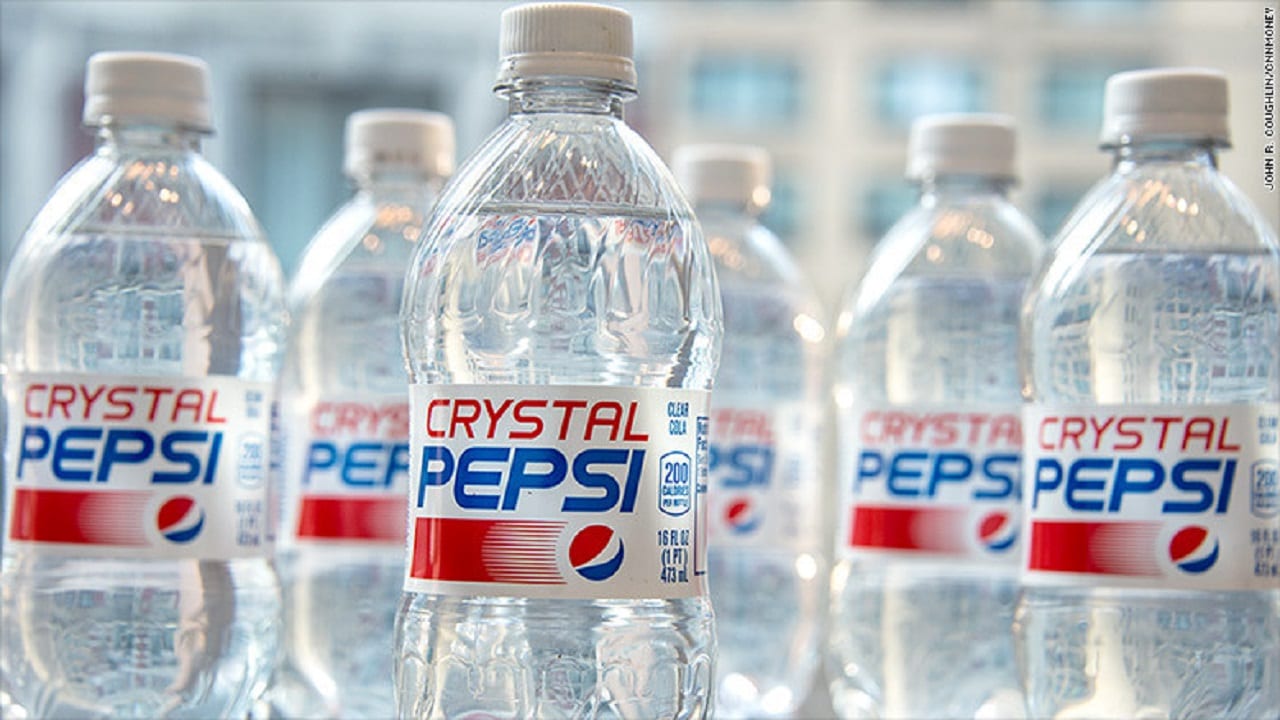PepsiCo выпустит ограниченную серию Crystal Pepsi