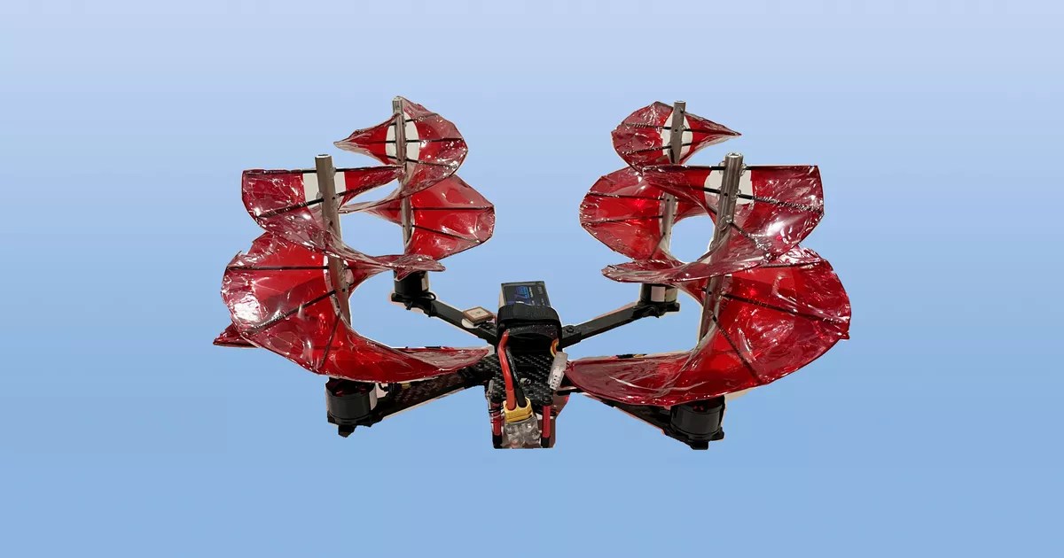 Crimson Spin: дрон с «воздушными винтами» Леонардо да Винчи