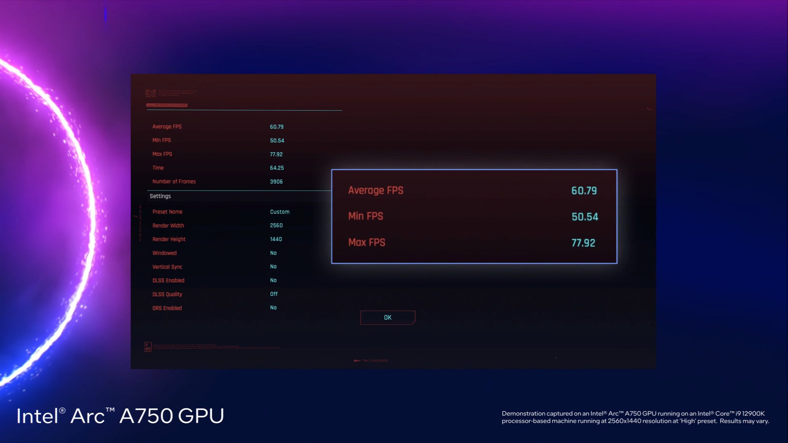 Intel опубликовала официальные тесты видеокарты Arc A750 Limited Edition GPU