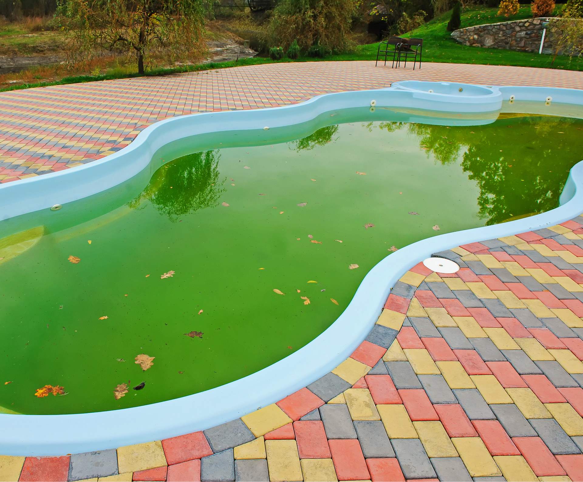 Как очистить зеленый бассейн 