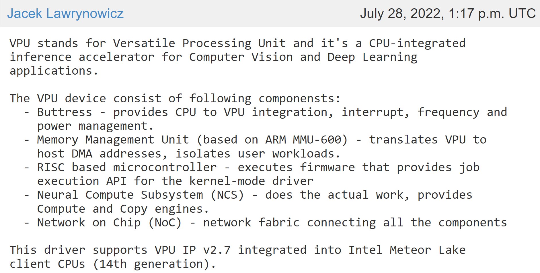 VPU: Intel выпустит новый тип процессора для работы с ИИ