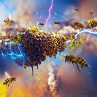 Пчелиный рой генерирует электрическое поле