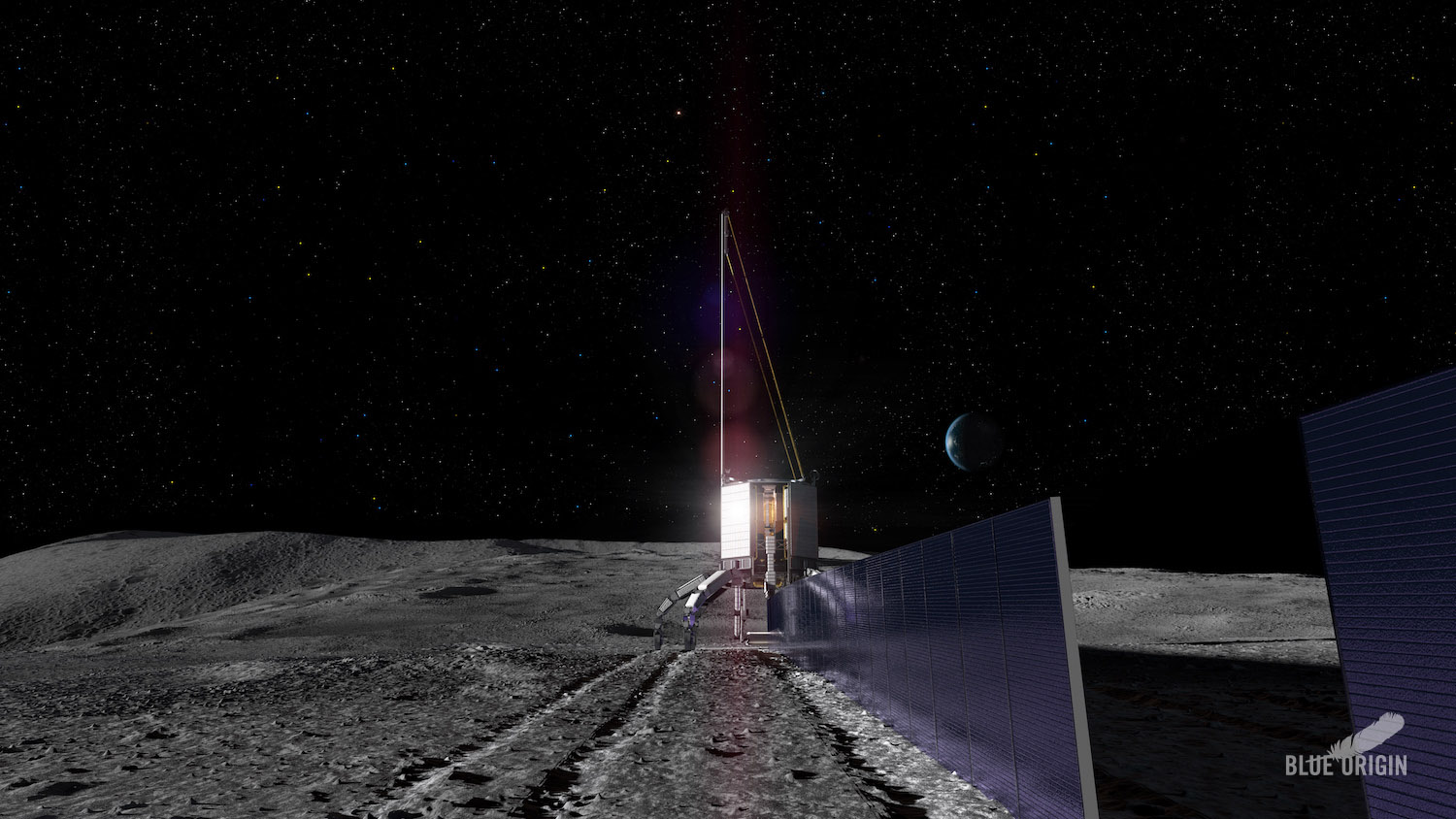 Blue Origin представила солнечные панели из лунного реголита