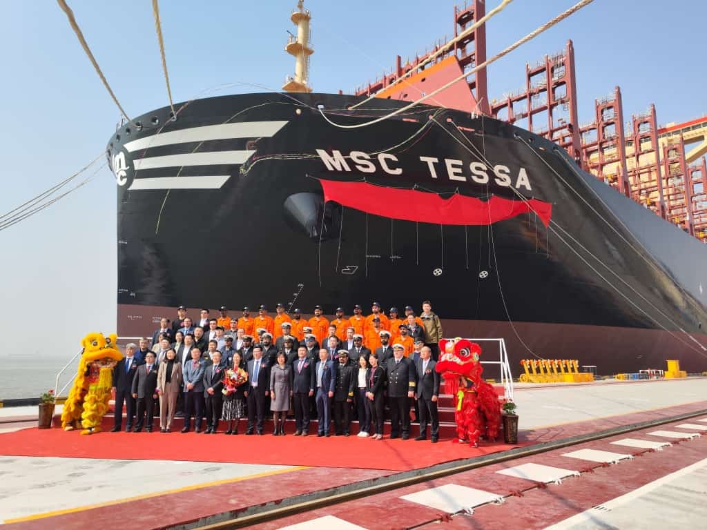 MSC Tessa: самый большой контейнеровоз в мире