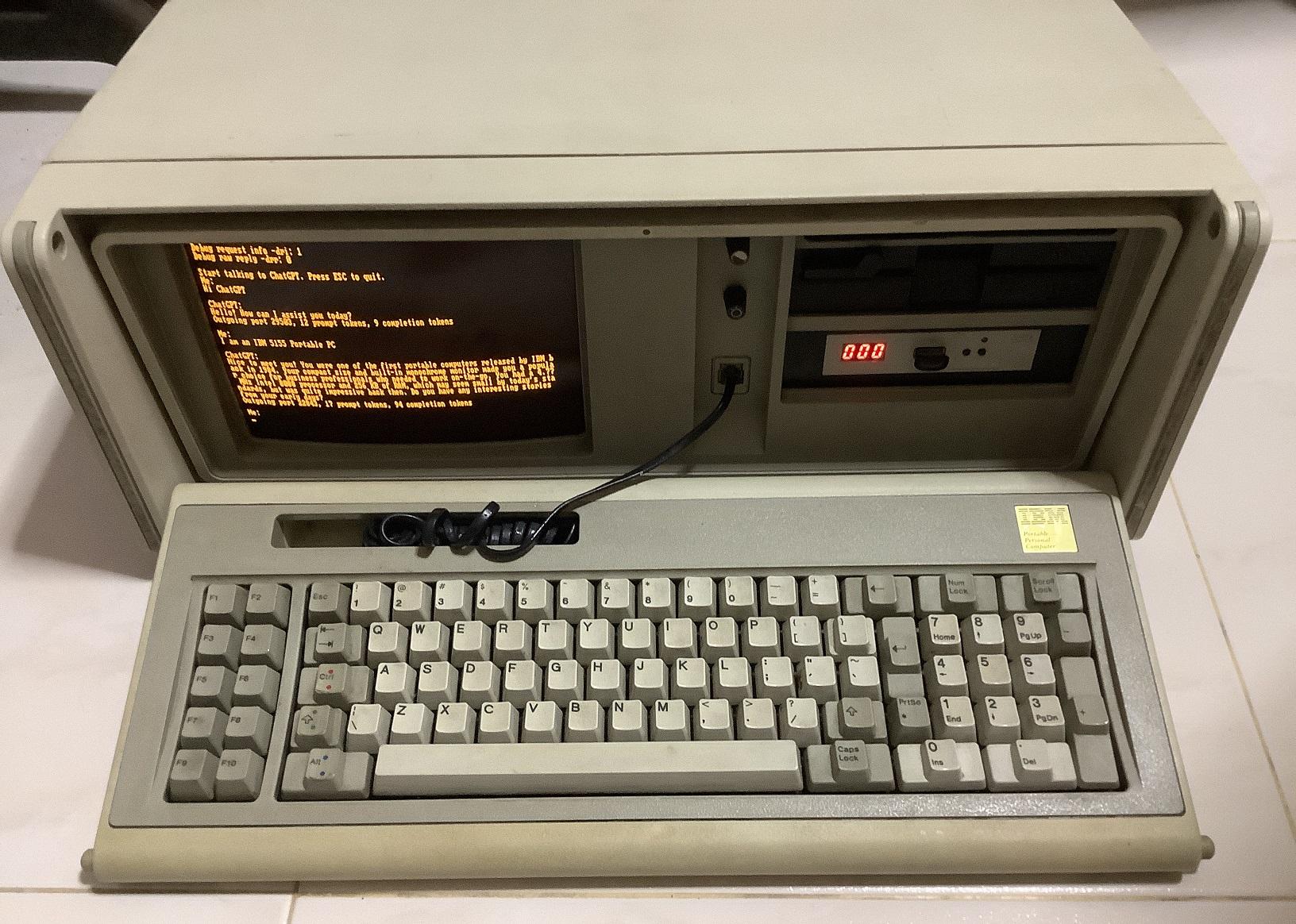 Энтузиаст запустил ChatGPT на IBM 1984 года выпуска