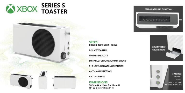 Microsoft может выпустить тостер в стиле Xbox Series S