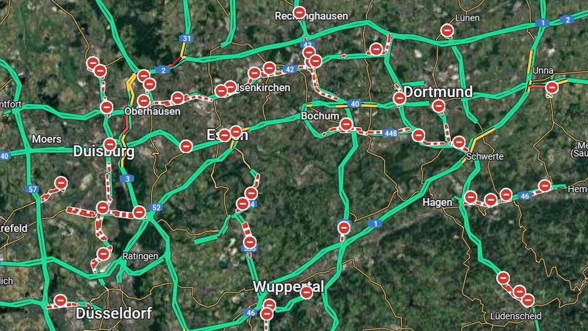 Google Maps паралізував Німеччину хибним закриттям доріг